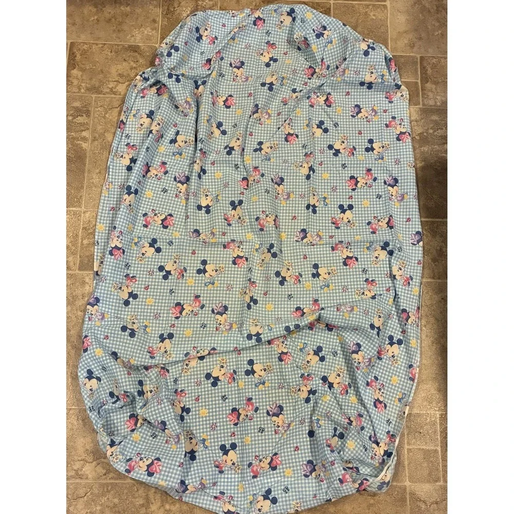 Disney Baby Mickey‎ Minnie Mouse Crib Quilt Comforter Fitted Sheet Crib Skirt